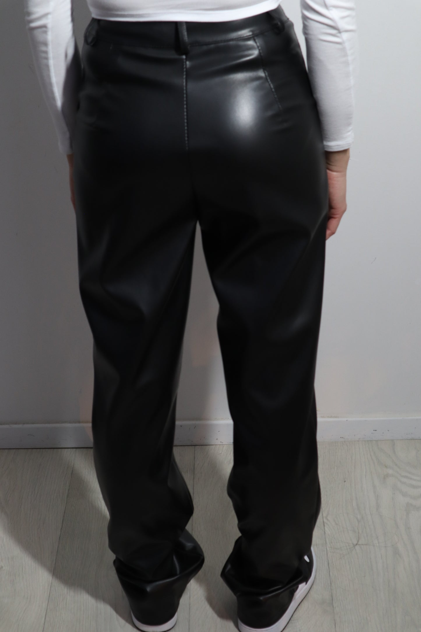 Gaara Leather Trouser-Black