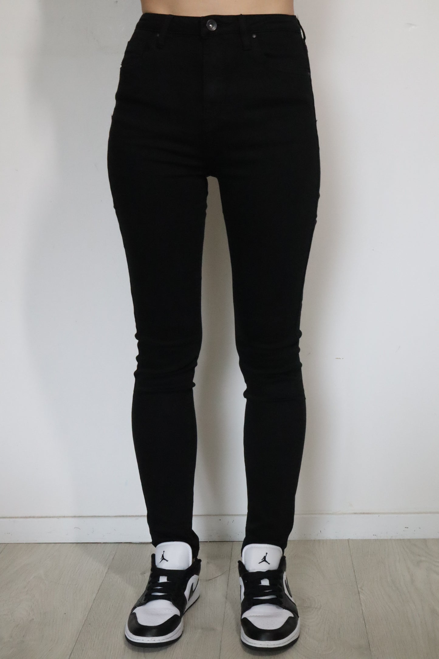 Slim-Fit High waist-Zwart