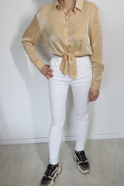 Chi-Chi Blouse-Gold