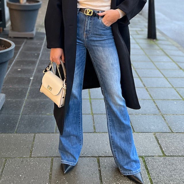 Joss Jeans Basic Flared-Blauw