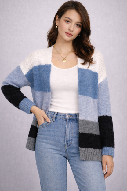 Joss Edge Strickjacke – Blau
