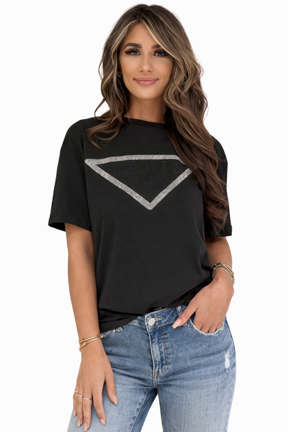 T-Shirt Paris Milano-Schwarz