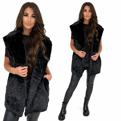 Zwarte Leather Look Legging Dames – High Waist Skinny Broek